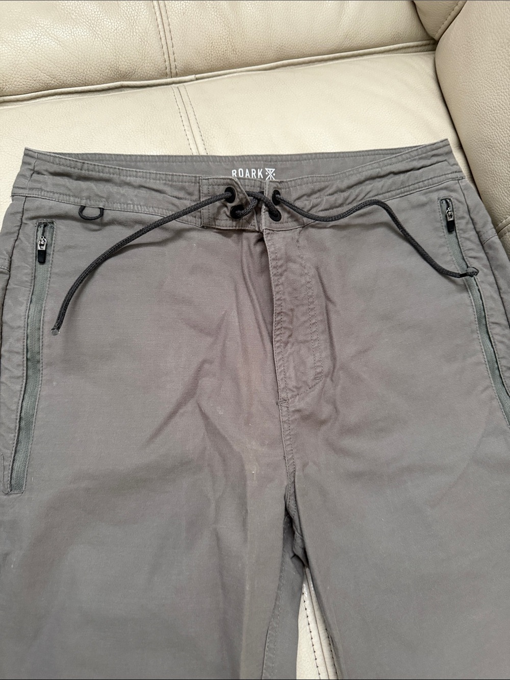 Roark Gray Drawstring Chinos - Picture 2 of 4